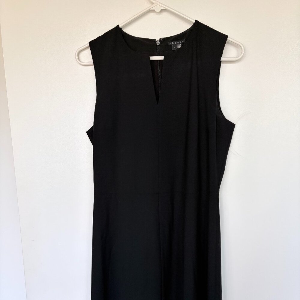 Theory black shift dress